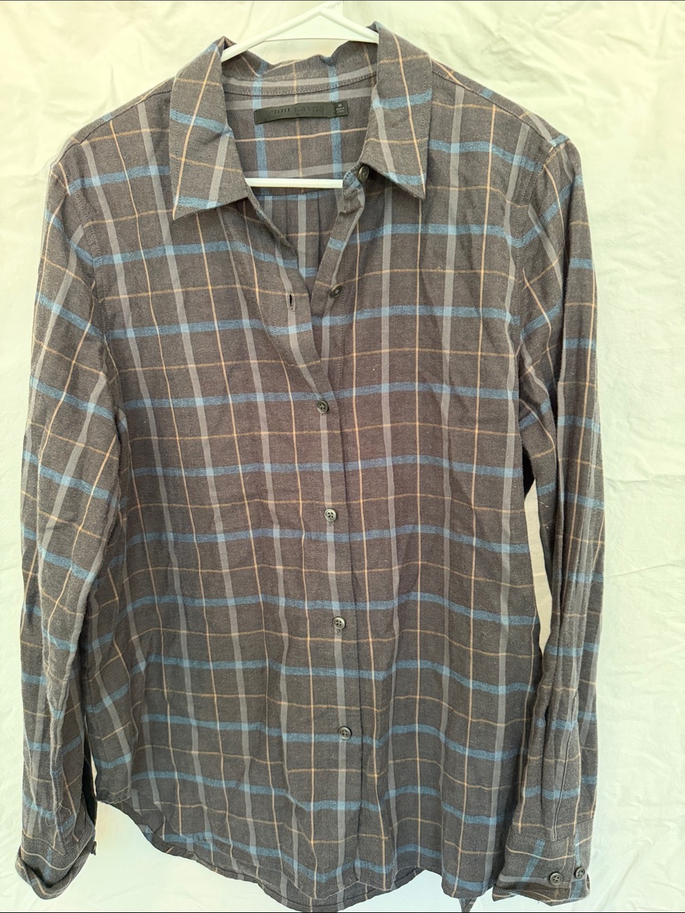Jenni Kayne Plaid Flannel Button-Down Shirt – Size Medium